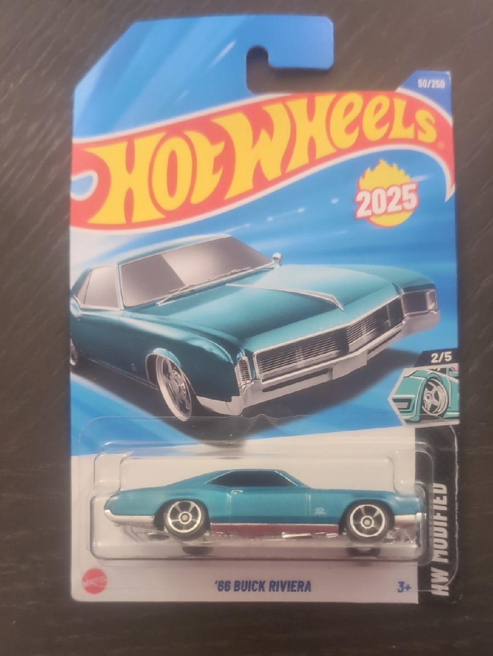 Mattel Hot Wheels Metallic Teal '66 Buick Riviera Die-Cast